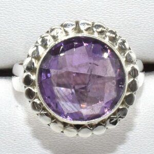 Silver Amethyst (6.1ct) Ring